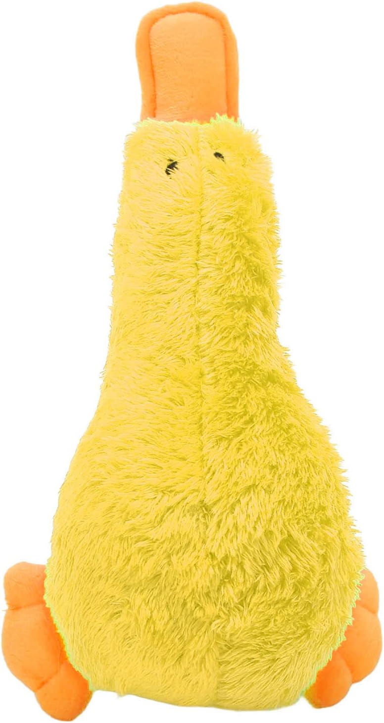Yosoo Squeaky Plush Dog Toys Soft Duck Shape Interactive Chew Toy for Dogs Puppies (Yellow) - Image 5