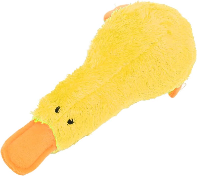 Yosoo Squeaky Plush Dog Toys Soft Duck Shape Interactive Chew Toy for Dogs Puppies (Yellow) - Image 1