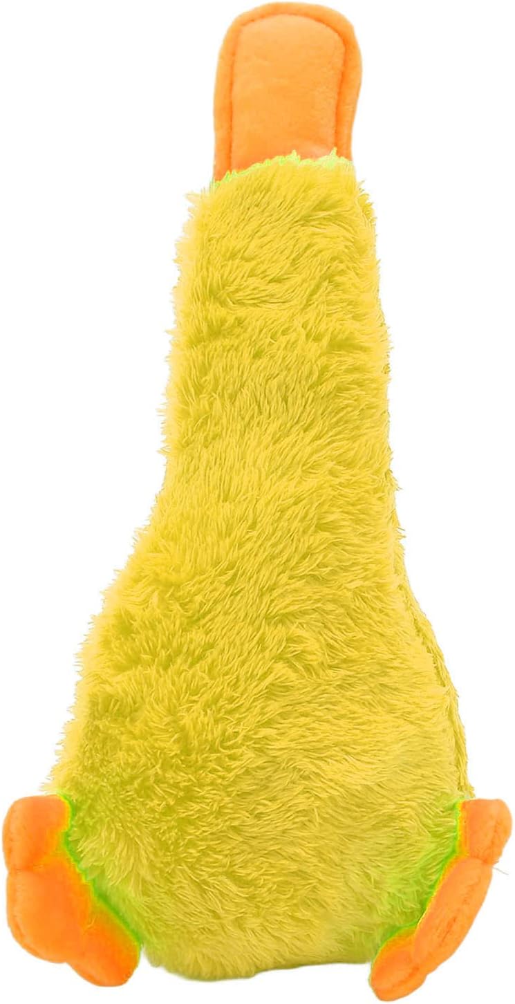 Yosoo Squeaky Plush Dog Toys Soft Duck Shape Interactive Chew Toy for Dogs Puppies (Yellow) - Image 3