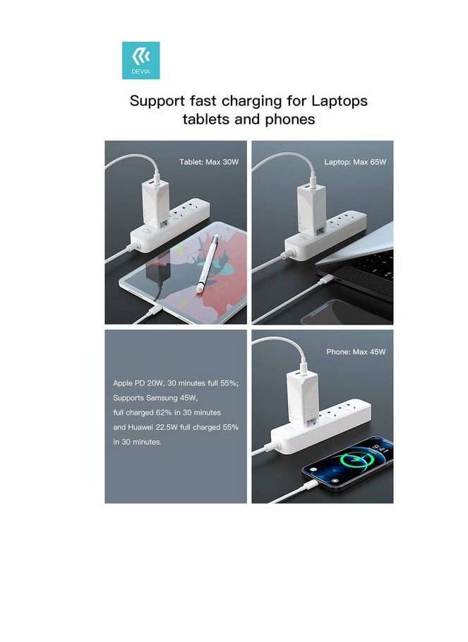 devia - Devia Extreme Speed GaN PD+QC4.0 Mini Quick Charger 45W-65W HN161B - Image 1