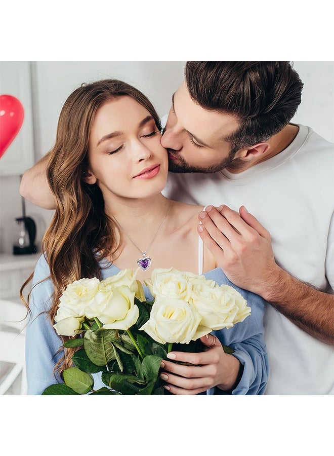 Lemon Preserved Flowers Gift Box Set Forever Red Rose with Necklace and Earrings for Mom Daughter Girlfriend Wife on Anniversary Wedding Birthday - Image 2