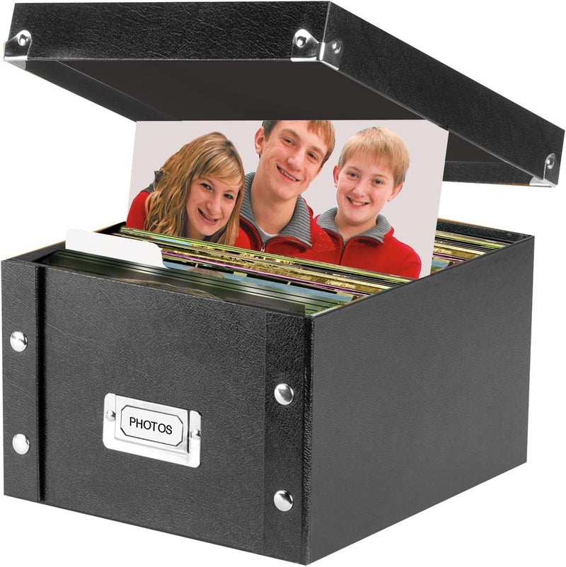 Snap-N-Store Durable Collapsible Index Card File Box - Holds 1100 5 x 8 Inch Index Cards - Image 3