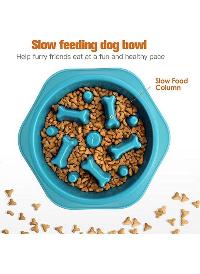 وعاء طعام بطيء مضاد للاختناق للكلاب، وعاء تفاعلي لمنع الانتفاخ، وعاء طعام غير قابل للانزلاق للكلاب | وعاء ألغاز للكلاب (اللون حسب المتوفر) - عبوة من قطعة واحدة - Image 4