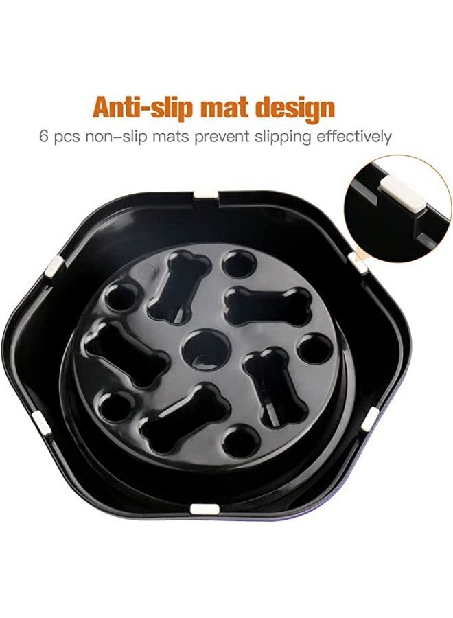 وعاء طعام بطيء مضاد للاختناق للكلاب، وعاء تفاعلي لمنع الانتفاخ، وعاء طعام غير قابل للانزلاق للكلاب | وعاء ألغاز للكلاب (اللون حسب المتوفر) - عبوة من قطعة واحدة - Image 5