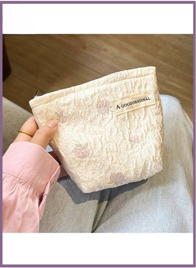 أغوغو_أوريجينال حقيبة مستحضرات التجميل المطبوعة مع إبرة سستة 16 * 14 * 11 سم  - Image 1