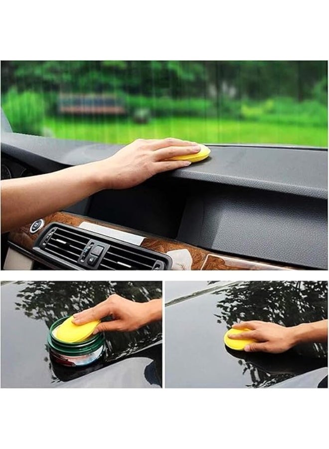UREVO 12-Pack Car Wax Applicator Sponges, High-Density Circular Foam Pads for Polishing & Buffing, Soft Microfiber Cleaning Sponge for Car Detailing, Auto Waxing - Image 5