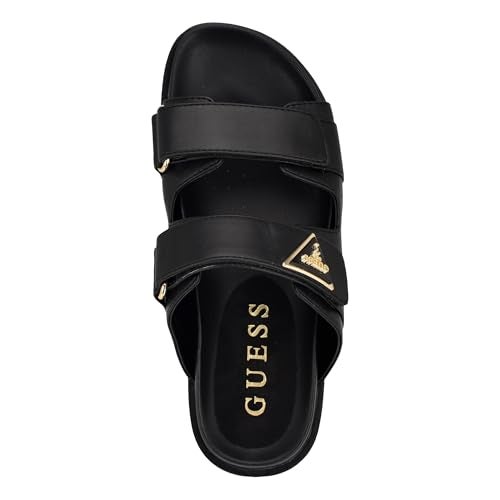 Guess Women's FABULA Flat Sandal, Black 001, 8 - Image 2