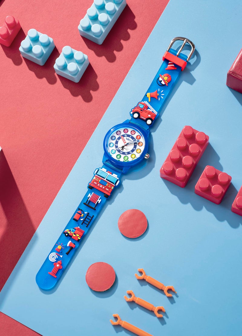 V2A Watches for Kids boy Girls – Cute 3D Cartoon Design, Soft Multicolor Silicone Strap, 30M Water-Resistant, Quartz Movement, Fun Time Learning, Birthday Return Gift for Kids Aged 3-10 Years - Image 5