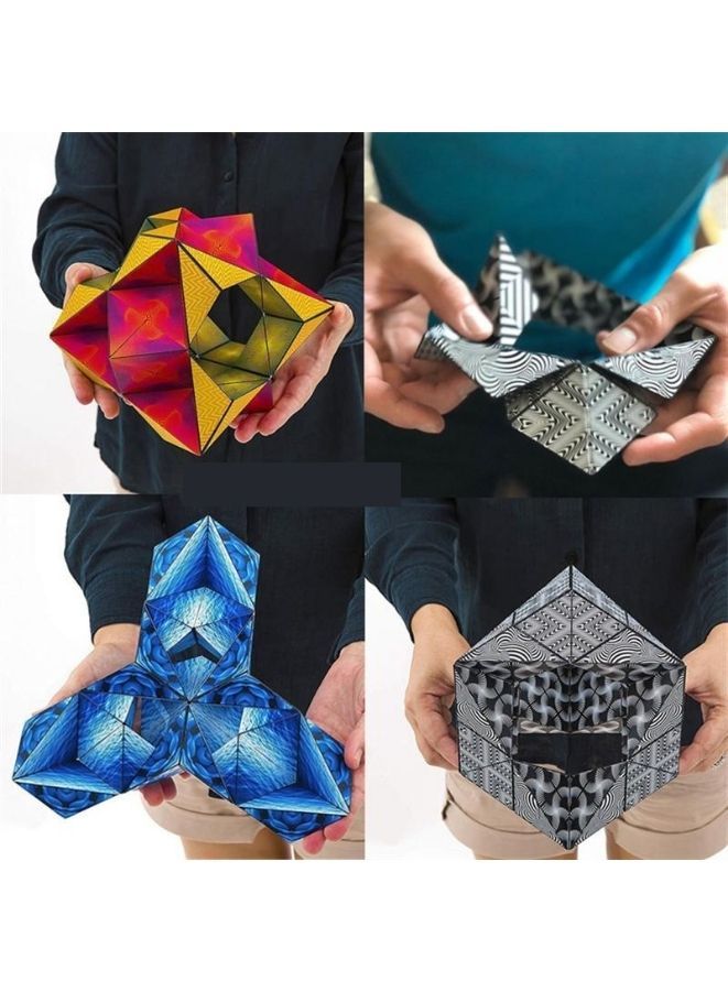 Shape Shifting Box, Fidget Cube with 36 Rare Earth Magnets - Extraordinary 3D Magic Cube – Cube Magnet Fidget Toy Transforms Into Over 70 Shapes, Green - Image 4