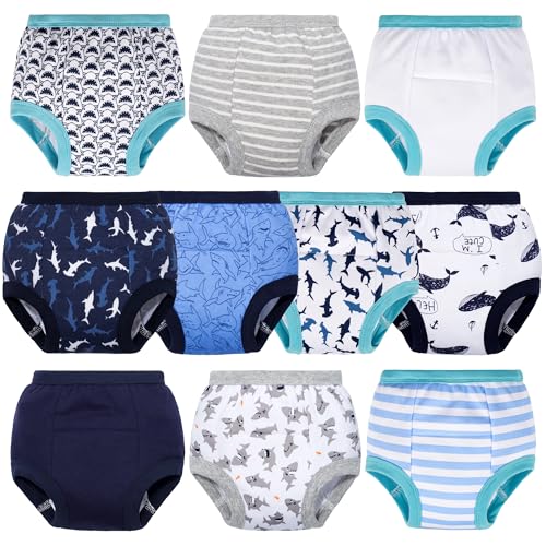 BIG ELEPHANT Toddler Potty Training Underwear - Baby Boys Cotton Toilet Training Pants 10 Pack, 2T - Image 4