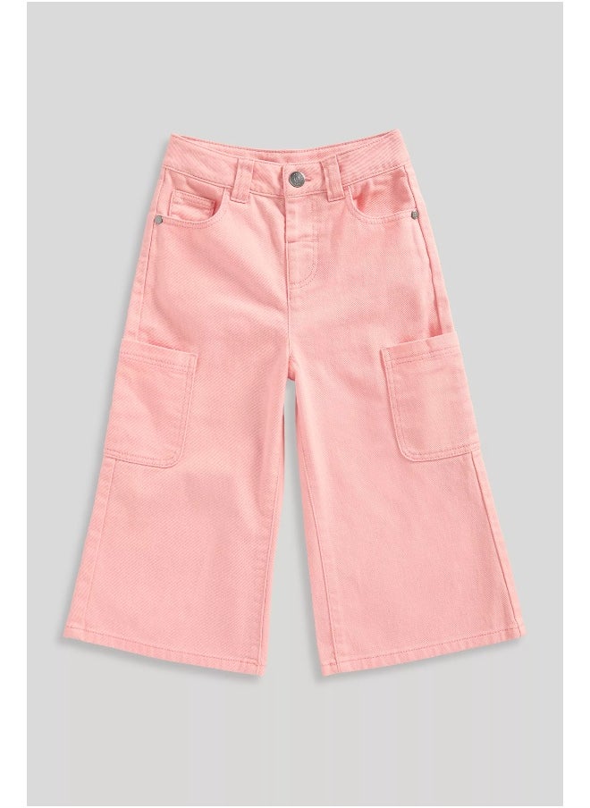 mothercare - Pink Wide-Leg Trousers - Image 1