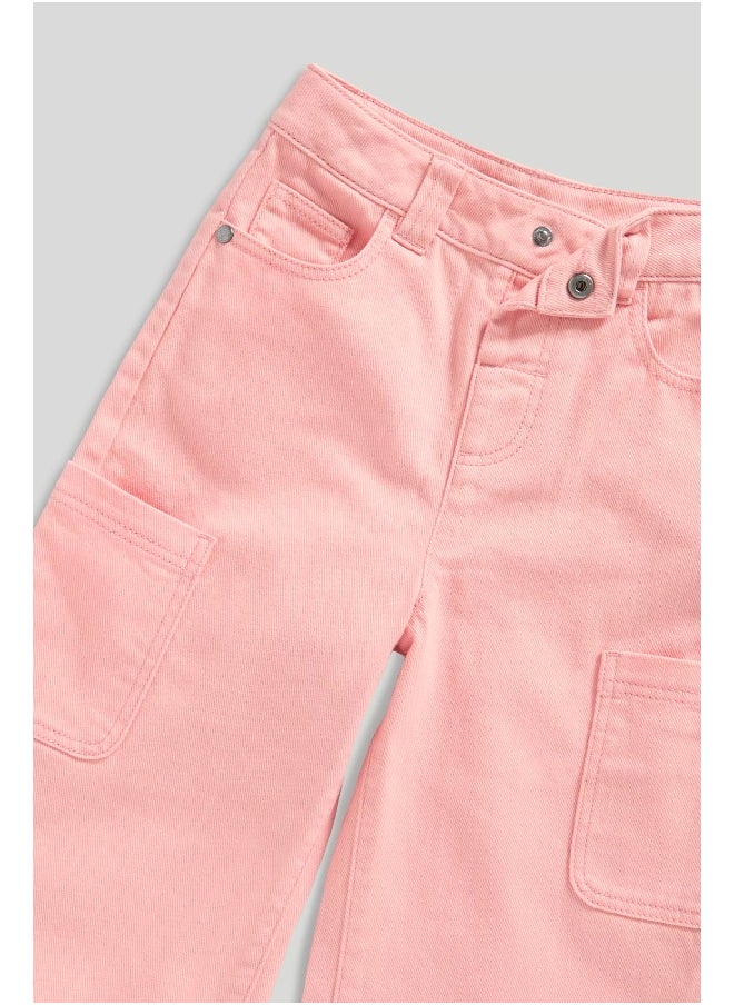 mothercare - Pink Wide-Leg Trousers - Image 1