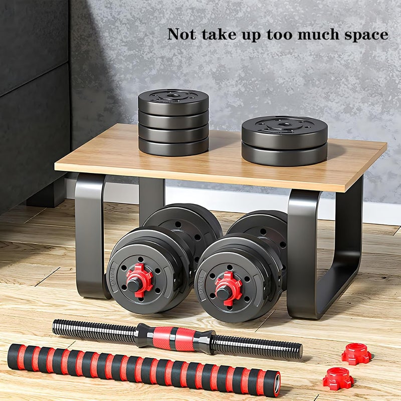 BCBIG Adjustable-Dumbbells-Sets,Free Weights-Dumbbells Set of 2 Convertible To Barbell A Pair of Lightweight for Home Gym,Women and Men Equipment - Image 5