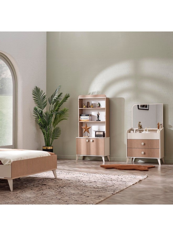 Home Box Kingslay 2-Door Bookcase 41 x 176 x 80 cm - Image 2