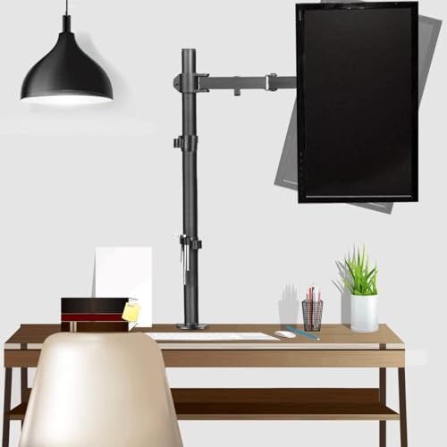 Gadget Wagon Long Pole Laptop Desk Arm with Clamp and Grommet, Swivel and Tilt Function 31.5 inches - Image 2