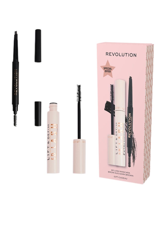 REVOLUTION - ميك أب ريفوليوشن ماسكارا 5D لاش (1296496) وDuo Brow بني داكن (1708326) - Image 1