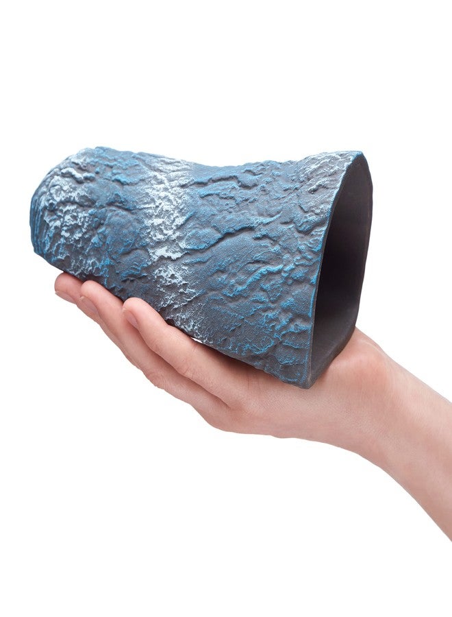 Plecoceramics زينة سيراميكية على شكل مخروط كهف سمك البليكو لتربية الأسماك (أزرق) - Image 3