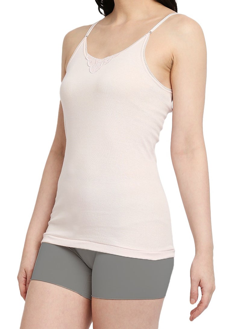 BYC GIRLS ADJUSTABLE STRAP COTTON CAMISOLE (PACK OF 3) - PINK - Image 5