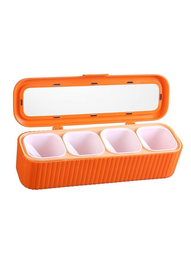 Thoraya Kitchen Seasoning Jar Set Plastic Condiment Storage Box Transparent Salt Sugar Spice Jar Set  - Image 2