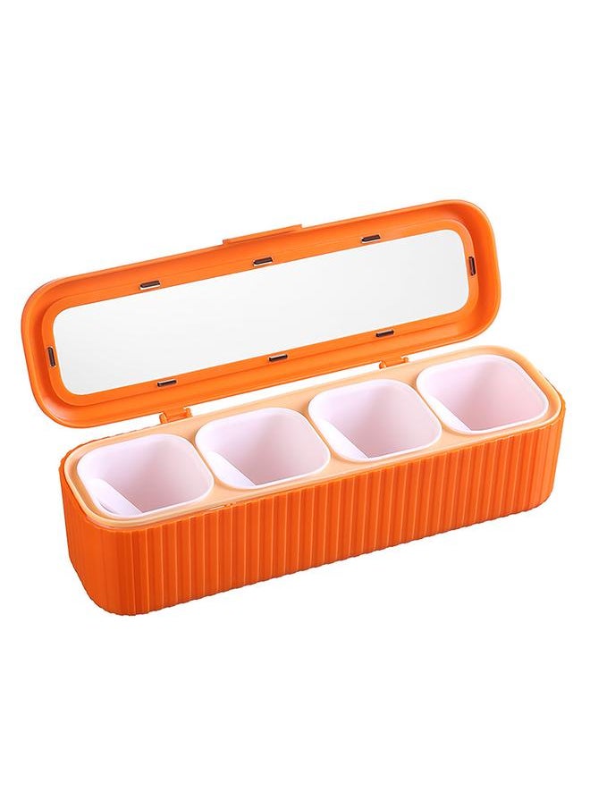 Thoraya Kitchen Seasoning Jar Set Plastic Condiment Storage Box Transparent Salt Sugar Spice Jar Set  - Image 3