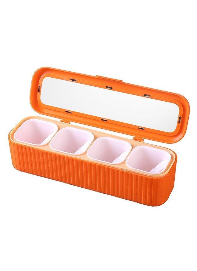 Thoraya Kitchen Seasoning Jar Set Plastic Condiment Storage Box Transparent Salt Sugar Spice Jar Set  - Image 1
