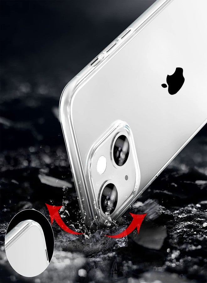 TENOC Phone Case Compatible for iPhone 13 Mini, Clear Case Shockproof Protective Bumper Slim Cover for 5.4 Inch 2021 Release - Image 3