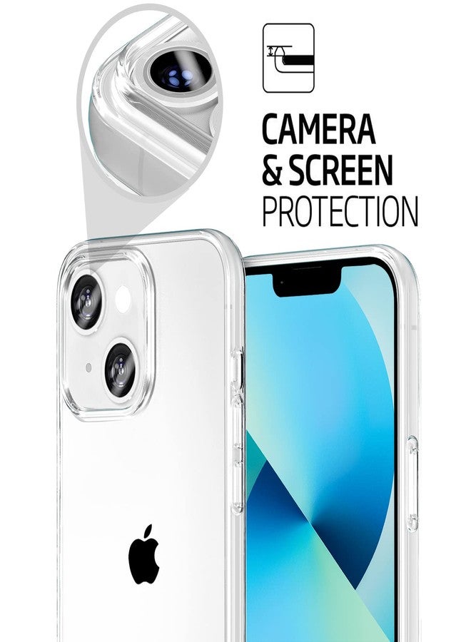 TENOC Phone Case Compatible for iPhone 13 Mini, Clear Case Shockproof Protective Bumper Slim Cover for 5.4 Inch 2021 Release - Image 4