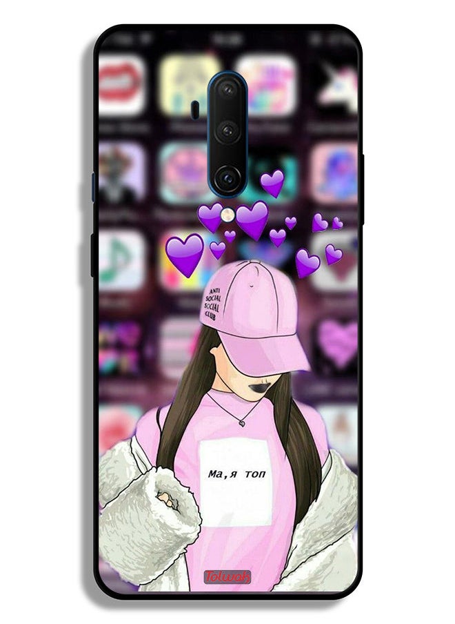 Tolwak OnePlus 7T Pro 4G Protective Case Cover Anti Social Club  - Image 2
