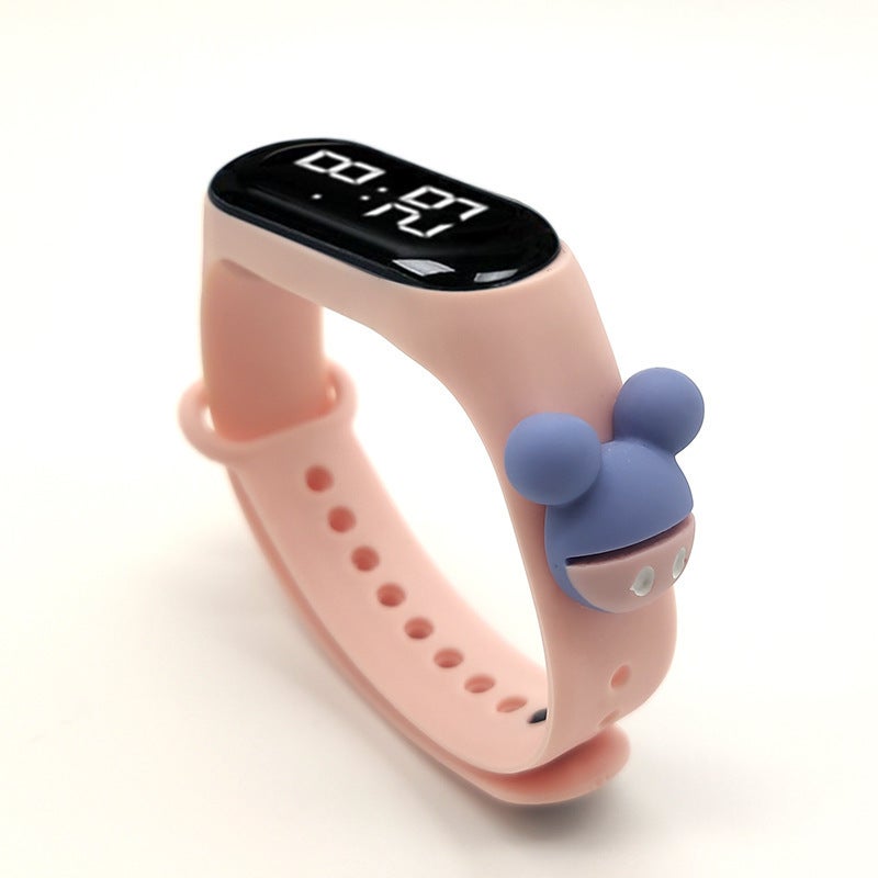Crayon Shin-chan LED Waterproof Kids Watch Mickey-skin color