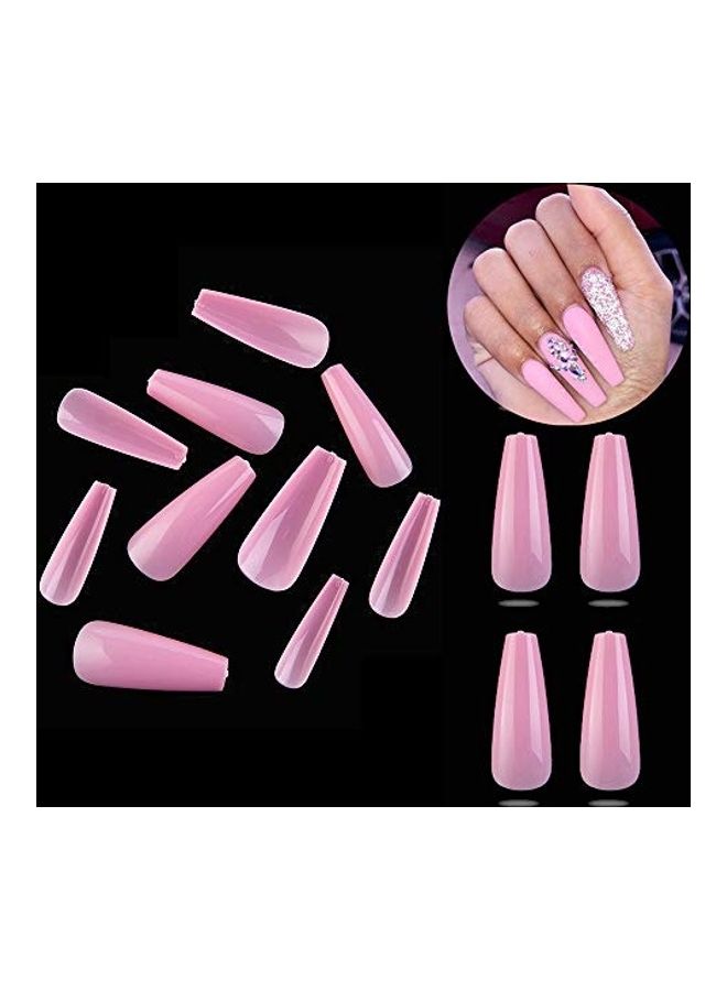 نيبمينينت مجموعة أظافر صناعية بتصميم بلارينا مكونة من 100 قطعة متعدد الألوان - Image 5