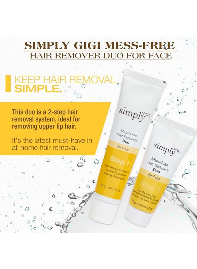 GiGi Mess-Free Facial Hair Removal Cream and Soothing Balm Duo, For All Skin Types, 2-pc - Image 4