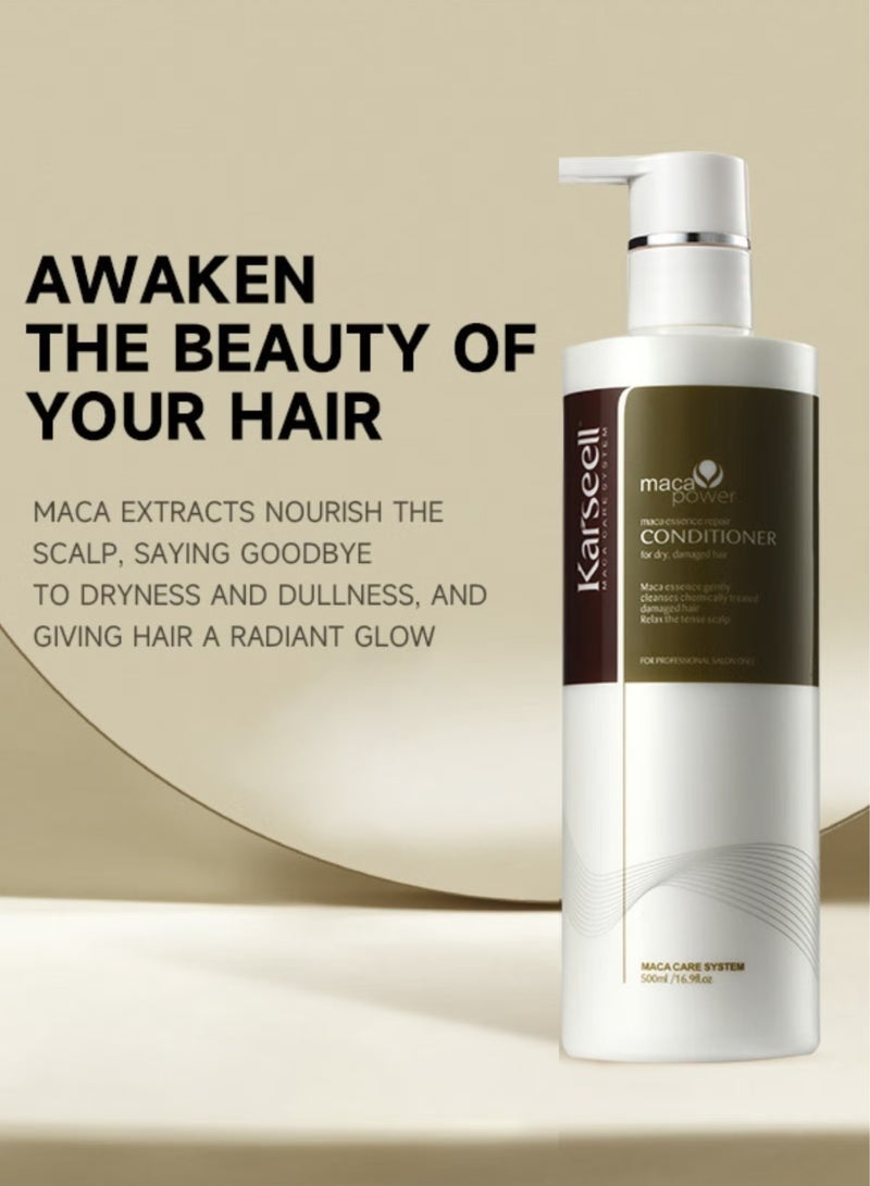 Karseell Argan Oil Shampoo and Conditioner Set – Deep Repair and Restoration for Dry, Damaged, and Color-Treated Hair – Enriched with Moroccan Argan Oil for Intense Hydration and Nourishment - Image 4