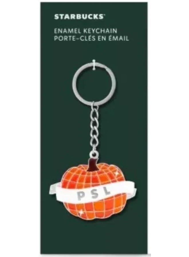 Starbucks Limited Edition PSL (Pumpkin Spice Latte) Enamel Keychain - Image 1