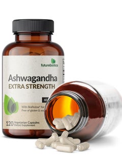 Generic Futurebiotics Ashwagandha Extra Strength Stress & Mood Support with BioPerine - Non GMO Formula, 120 Vegetarian Capsules  - Image 4
