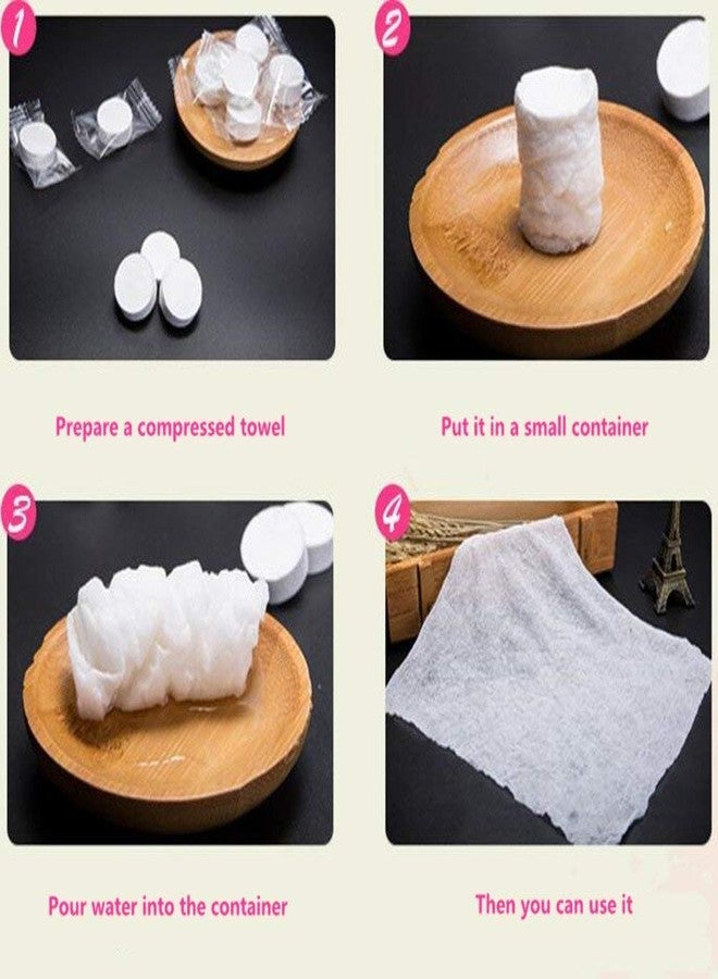 Iktu Multi-Purpose Wipes,Compressed Coin Tissues,Biodegradable Wipes,Disposable Mini Compressed Cotton Towel,Compact Towel,Coin Tissue (Hand Wipes, Restaurant, Camping, Hiking, Salon, etc. (200 - Image 5