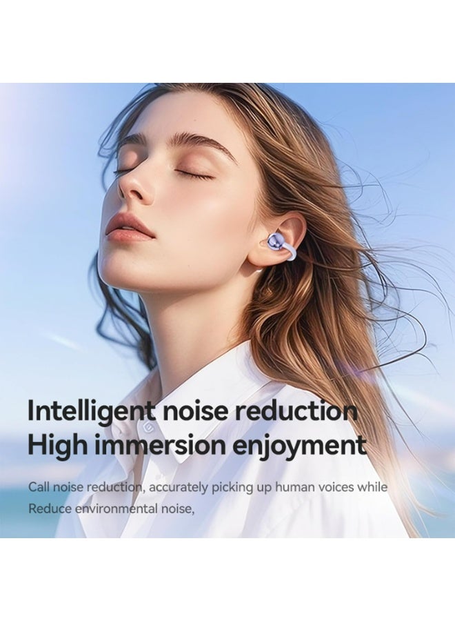 Open Ear Clip Headphones Wireless Earbuds Bluetooth 5.4 Sports Earphones Wireless Charging Case & LED Power Display Waterproof Fitness Headphones for Running  - Image 5