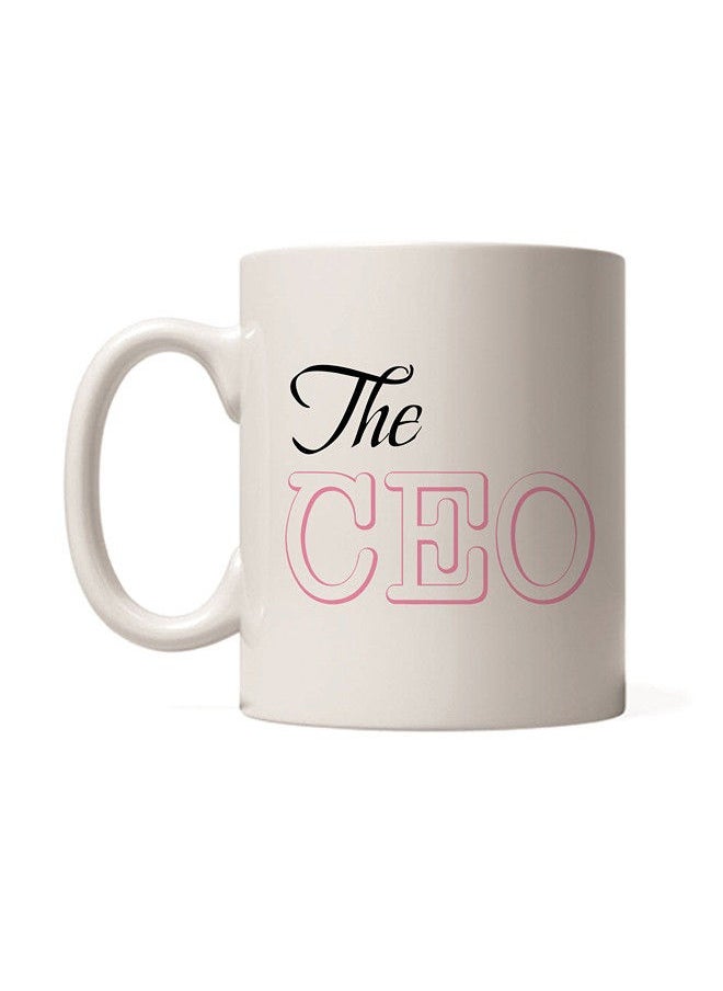 Giftmate - Giftmate The Ceo Coffee Mug For Boss Printed Ceramic Tea and Coffee Mug 320ml - Image 1