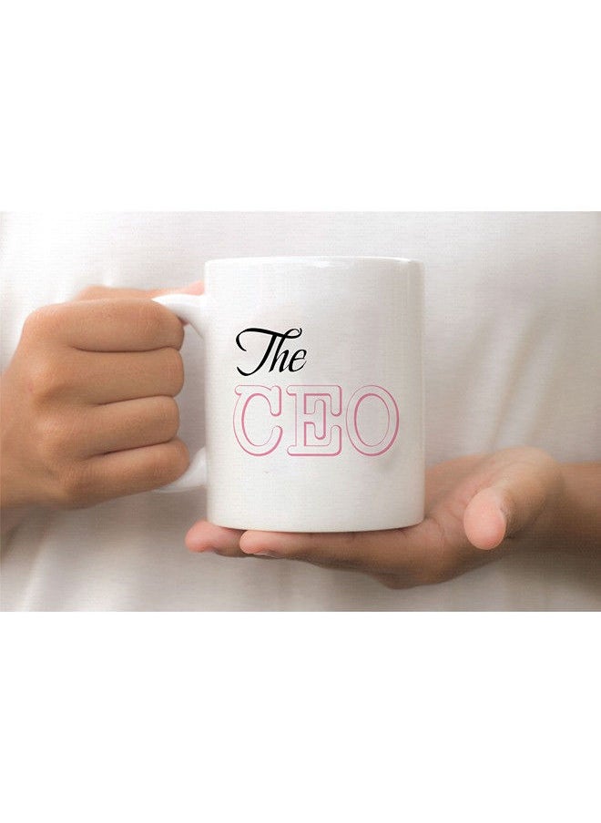 Giftmate - Giftmate The Ceo Coffee Mug For Boss Printed Ceramic Tea and Coffee Mug 320ml - Image 1