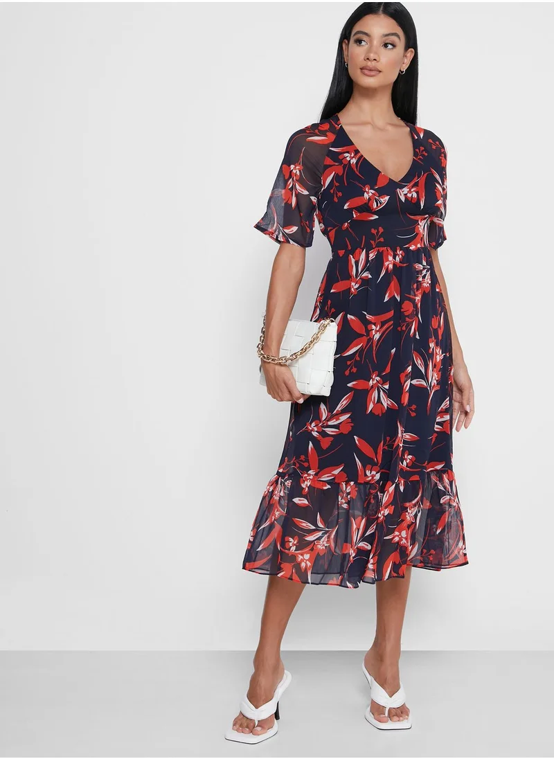 French Connection Floral Print Dress