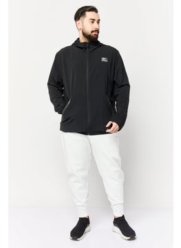 Reebok Men Sportswear Fit Hooded Training Jackets, Black  - Image 2