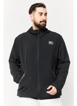 Reebok Men Sportswear Fit Hooded Training Jackets, Black  - Image 1