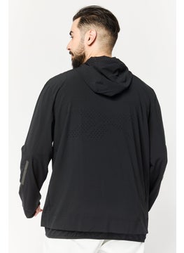 Reebok Men Sportswear Fit Hooded Training Jackets, Black  - Image 4