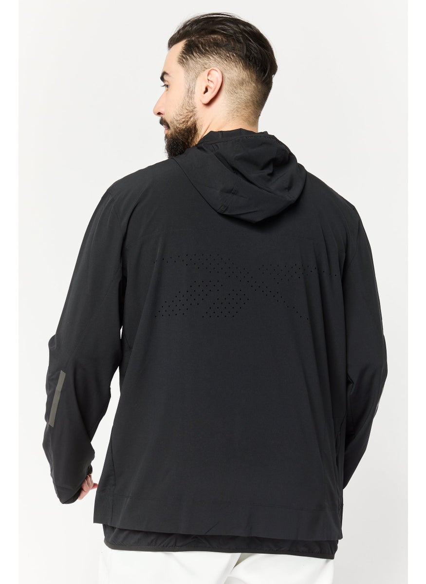 Reebok Men Sportswear Fit Hooded Training Jackets, Black  - Image 4