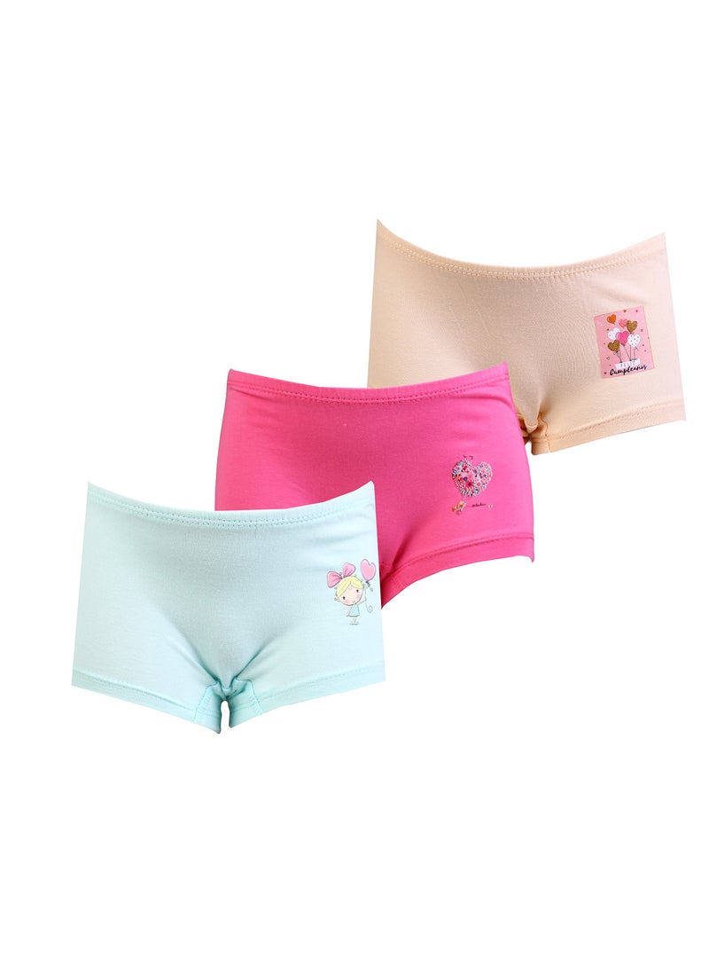 زيركون مجموعة مكونة من ثلاث شورتات داخلية للبنات - 11024 - Image 1