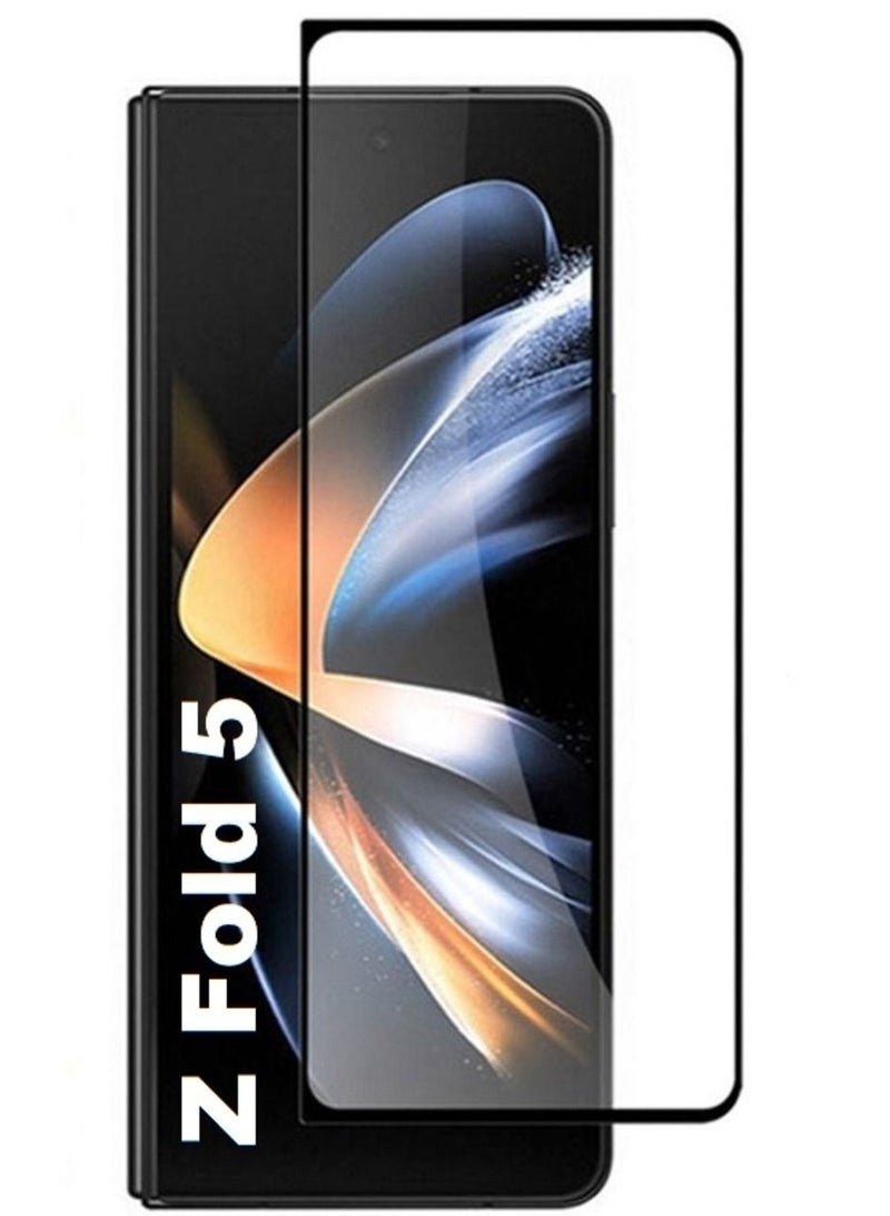 Screen Protector for Samsung Galaxy Z Fold 5 Front Tempered Glass Full Coverage Screen Guard 9H Hardness Anti Fingerprint Scratch Resistance for Samsung Galaxy Z Fold 5 - Image 1