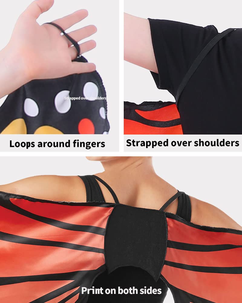 Seasons Adult Monarch Butterfly Cape Wings, One Size - Image 4