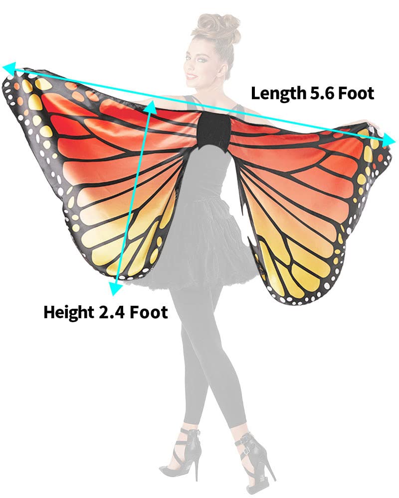 Seasons Adult Monarch Butterfly Cape Wings, One Size - Image 3