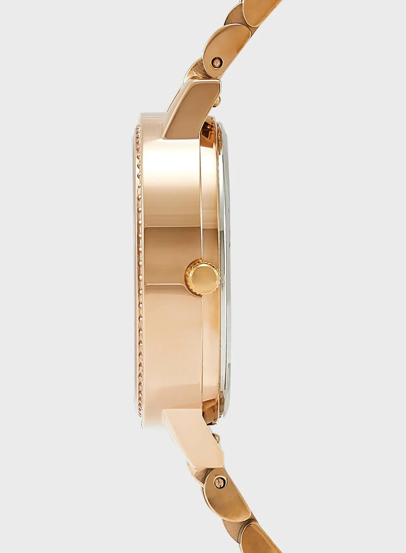 OLIVIA BURTON Pink & Sage Mop & Stone & Bee Analog Watch