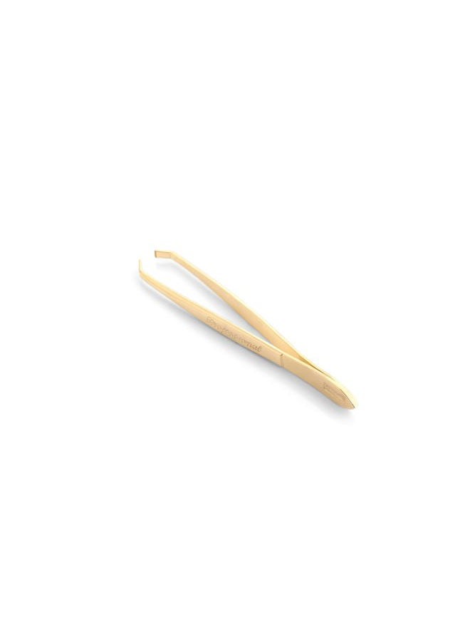 solingen Stainless Steel Professional Slanted Tip Tweezers | Best Shaped for Eyebrows Extensions Chin Cheek Face Facial Hair | Made in Germany - Image 2