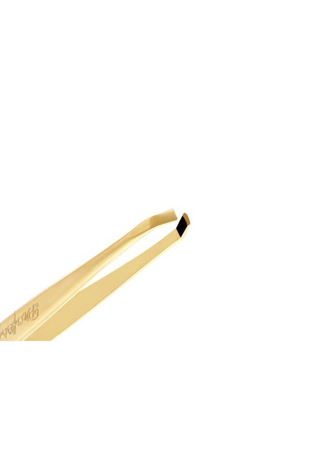 solingen Stainless Steel Professional Slanted Tip Tweezers | Best Shaped for Eyebrows Extensions Chin Cheek Face Facial Hair | Made in Germany - Image 4